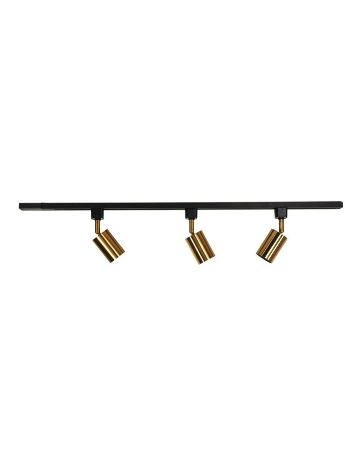 Bridge 3 Track Spot Light Black & Brass image 1