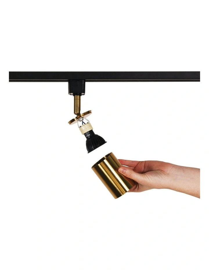 Bridge 3 Track Spot Light Black & Brass image 3