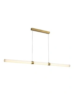 Maxwell 150 Sat Brs LED Pendant Light in Satin Brass