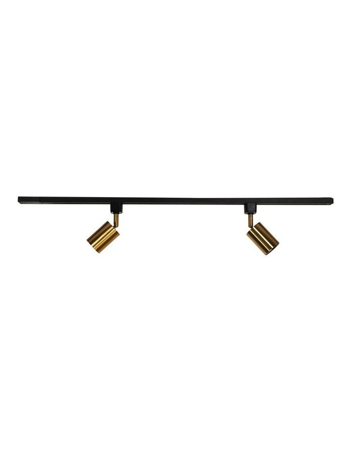 Bridge 2 Track Spot Light in Black & Brass image 1