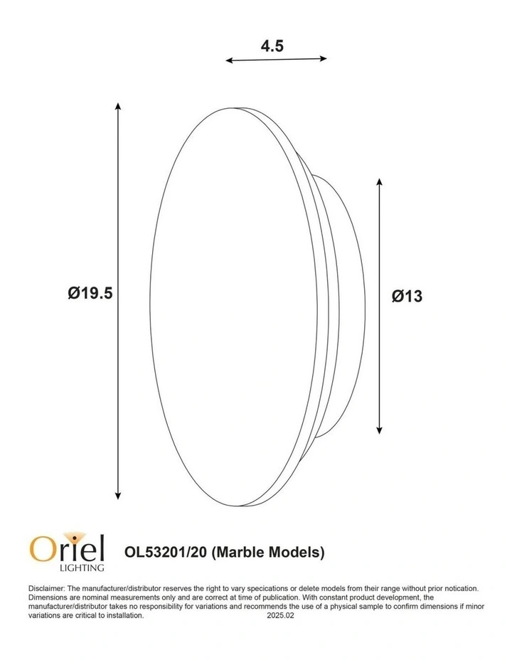 Dot 20 LED Wall Light Grey Marble image 4