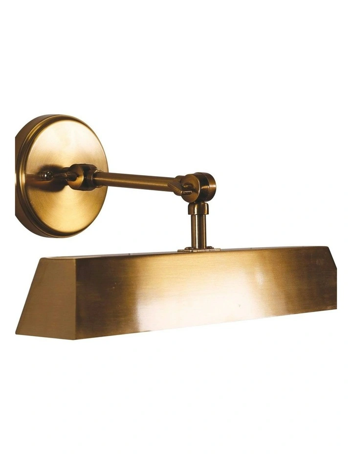 Loxby Metal Wall Light Satin Brass image 1