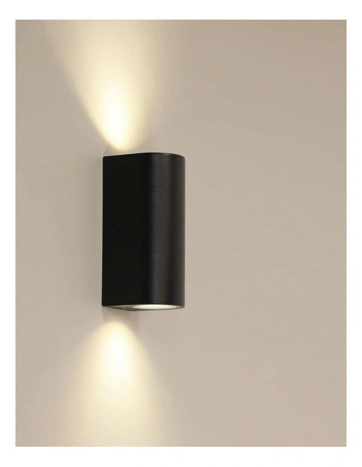 Hera Twin Outdoor Wall Light Black image 2