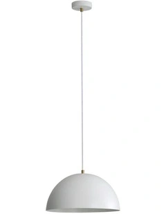 Lexi 35 Dome Pendant Light White