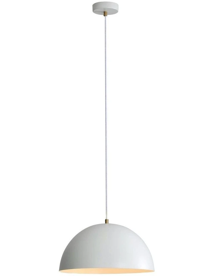 Lexi 35 Dome Pendant Light White image 2