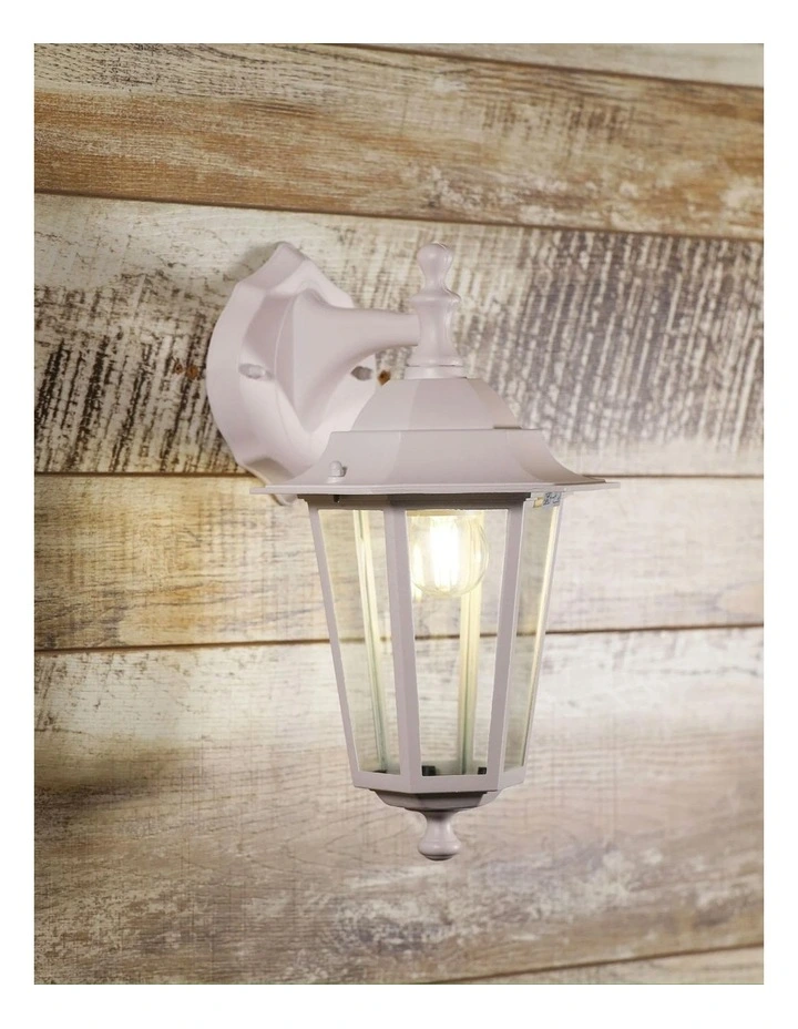 Ascot Traditional Outdoor Wall Light Up White image 2