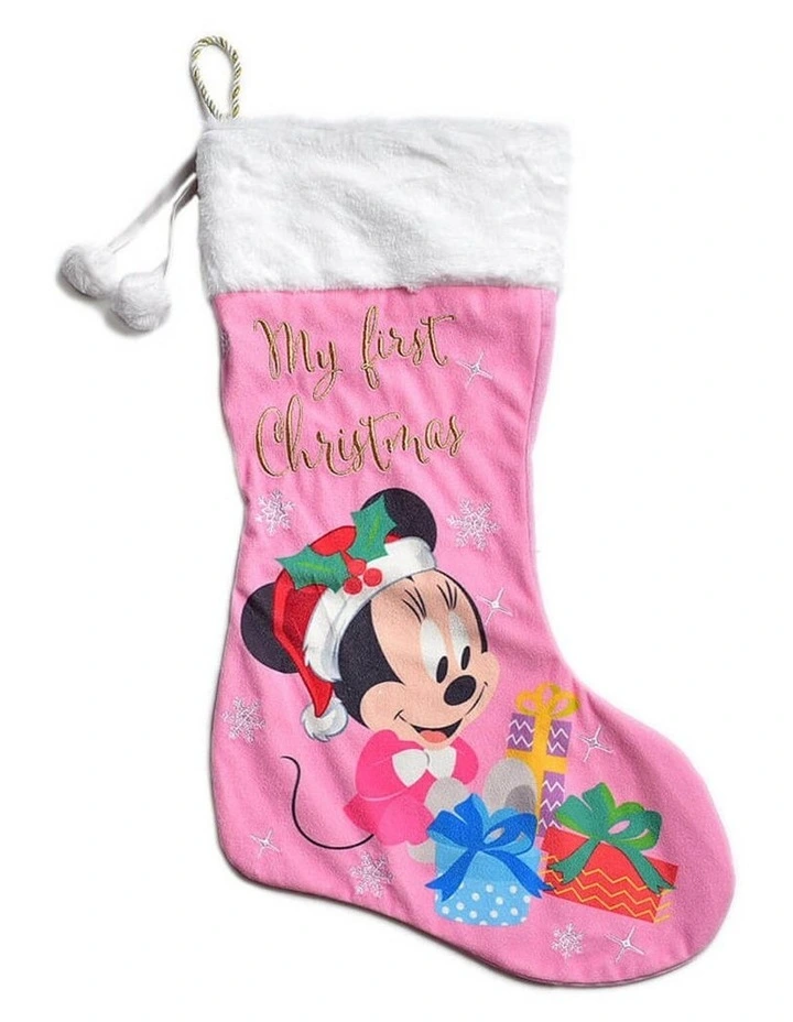 Disney Gifts - Minnie Christmas: My First Christmas Stocking - Fabric image 1