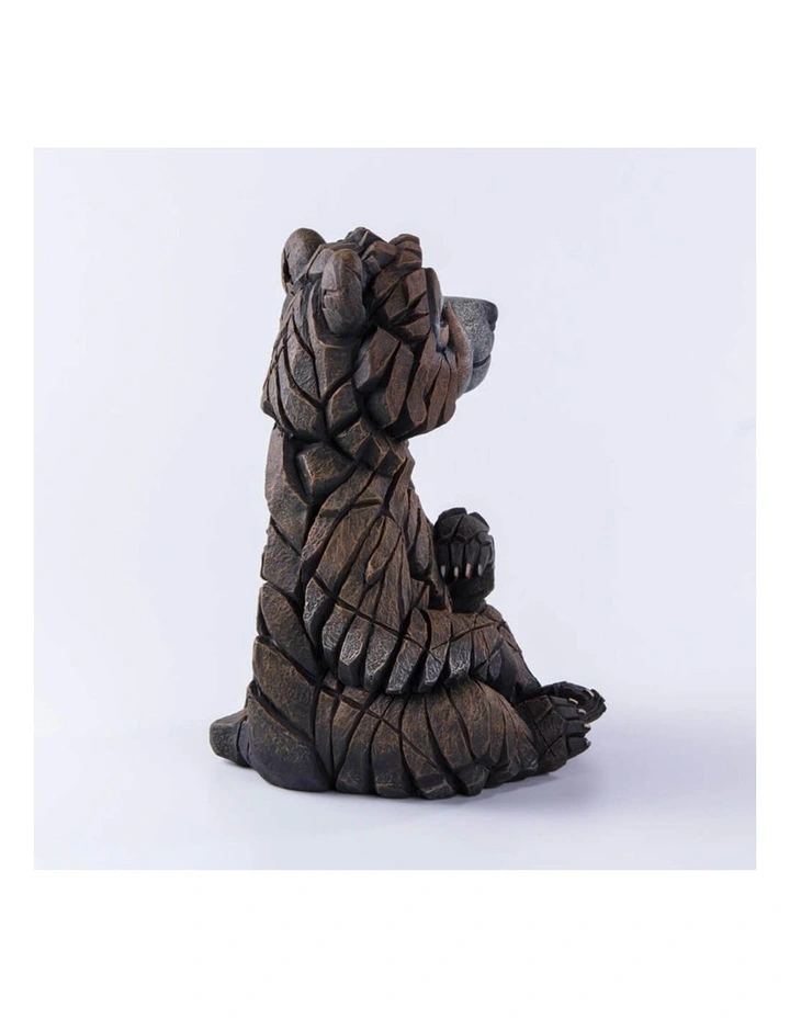 Edge Sculpture - Bear Cub Figure - Stone Resin - Garden & Home Decor image 5