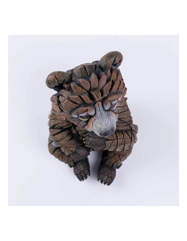 Edge Sculpture - Bear Cub Figure - Stone Resin - Garden & Home Decor image 6