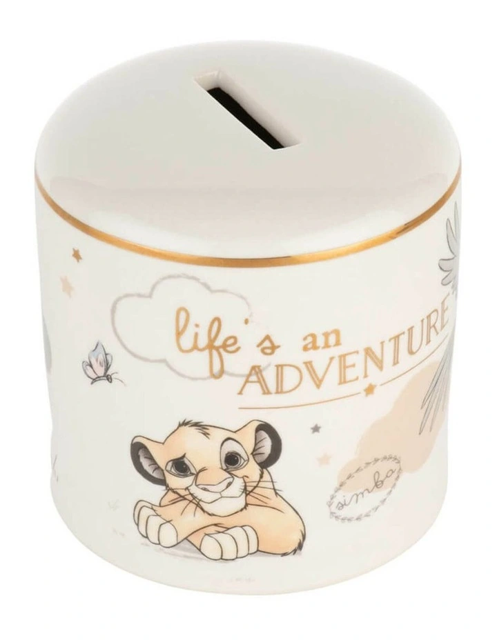 Disney Gifts - Simba Money Bank Ceramic 'Life's an Adventure' image 4