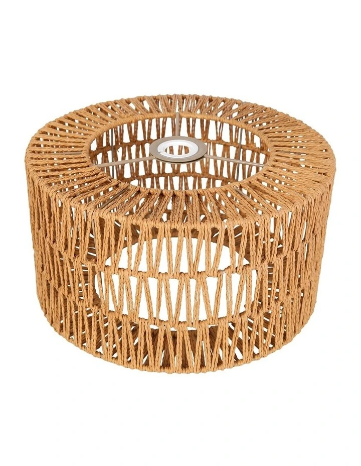 Emitto Ceiling Pendant Light Shade Boho Woven Lamp Cover Home Decor Yellow image 2