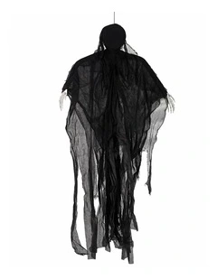 Yezi Halloween Decorations Grim Reaper 130cm Black Polyester Foam
