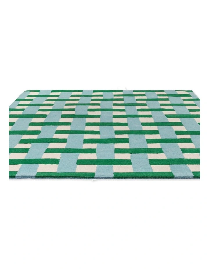 Harlequin Basket Weave Emerald/Aquamarine 144107 - Sophie Robinson image 7