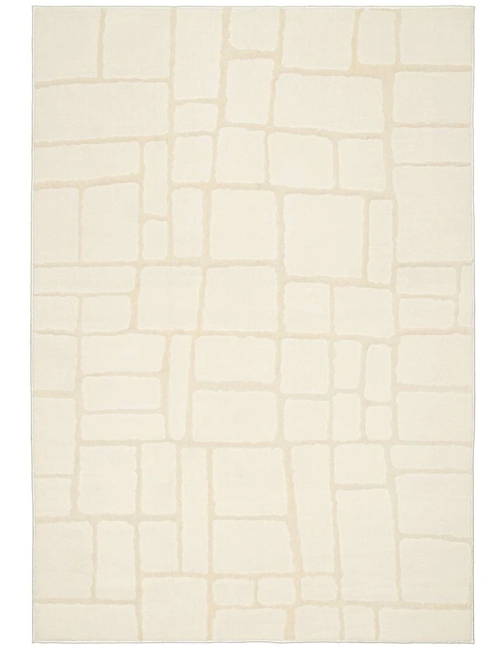 LOOPSIE  BUKTA TEXTURED ABSTRACT NEUTRAL WASHABLE RUG image 1