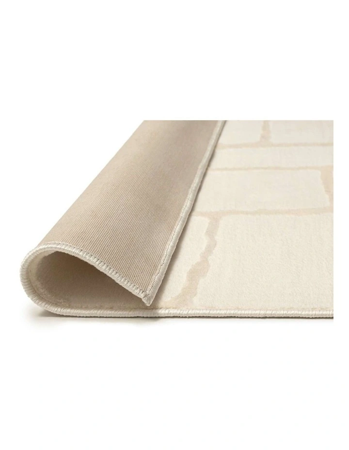 LOOPSIE  BUKTA TEXTURED ABSTRACT NEUTRAL WASHABLE RUG image 3
