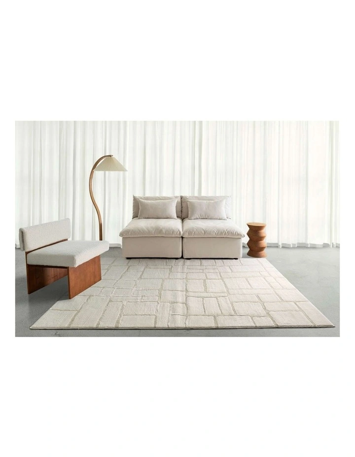 LOOPSIE  BUKTA TEXTURED ABSTRACT NEUTRAL WASHABLE RUG image 6