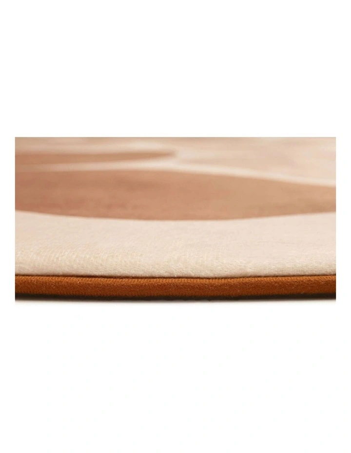 MISS AMARA  ZULI PEACH FLOWERS ROLLIE POLLIE ROUND PLAYMAT image 3