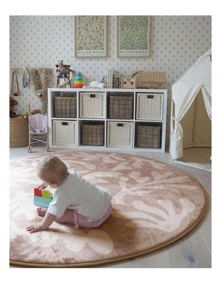 MISS AMARA HIRA PINK BEIGE SHAPES ROLLIE POLLIE ROUND PLAYMAT image 6