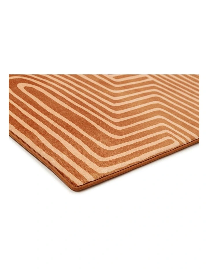 MISS AMARA  ALEF TERRACOTTA ABSTRACT ROLLIE POLLIE PLAYMAT image 2