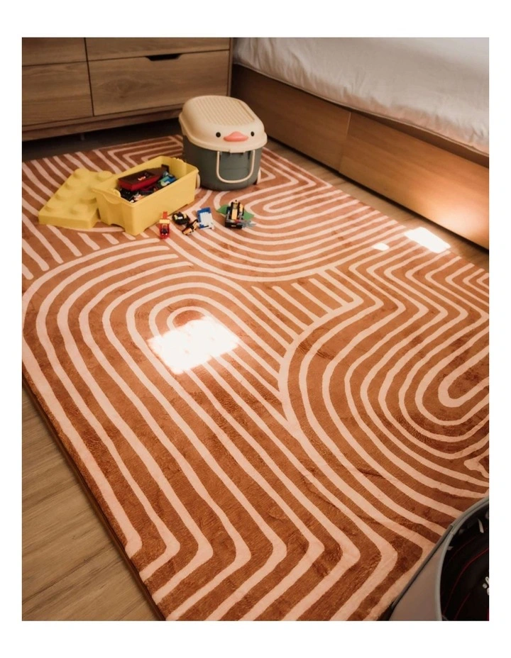 MISS AMARA  ALEF TERRACOTTA ABSTRACT ROLLIE POLLIE PLAYMAT image 6