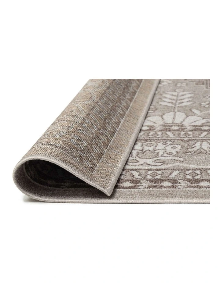 LOOPSIE  MIDALVA BROWN GREY VINTAGE WASHABLE RUG image 3