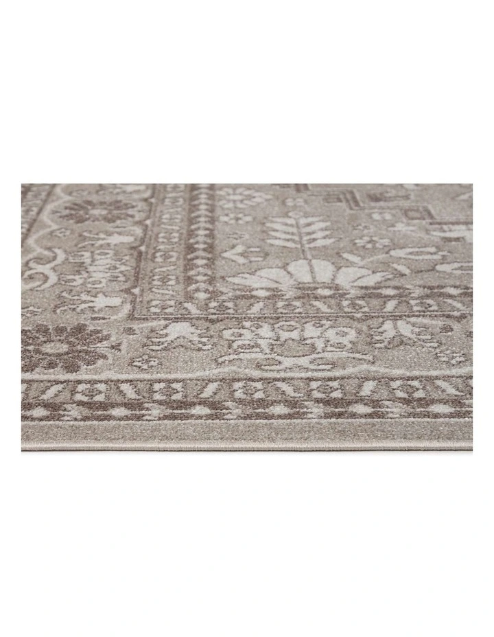 LOOPSIE  MIDALVA BROWN GREY VINTAGE WASHABLE RUG image 4