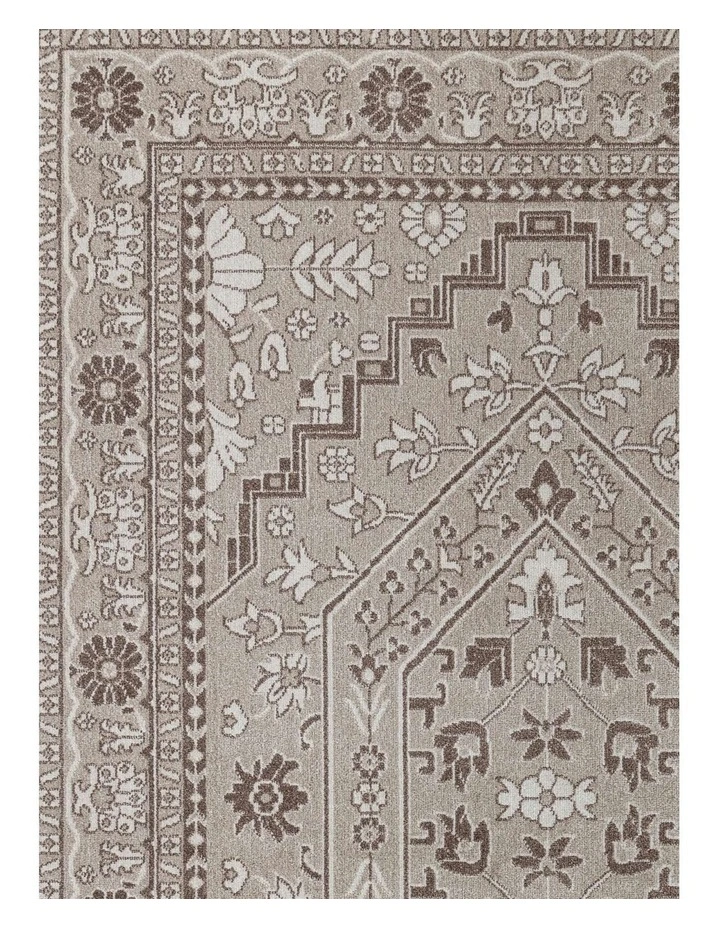 LOOPSIE  MIDALVA BROWN GREY VINTAGE WASHABLE RUG image 5