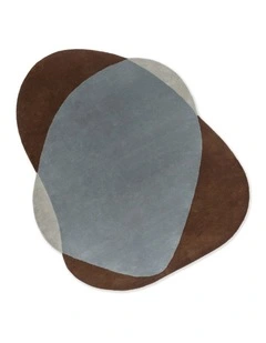 Element Chad Rug in Brown and Blue
