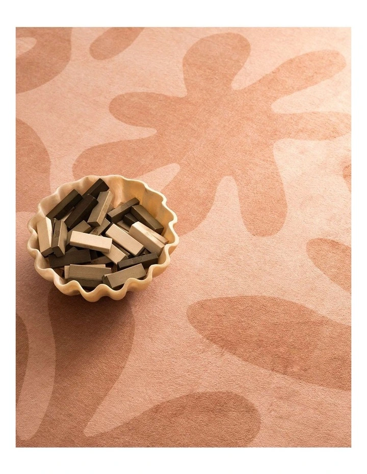MISS AMARA  JUNO PINK TERRACOTTA SHAPES ROLLIE POLLIE ROUND PLAYMAT image 5
