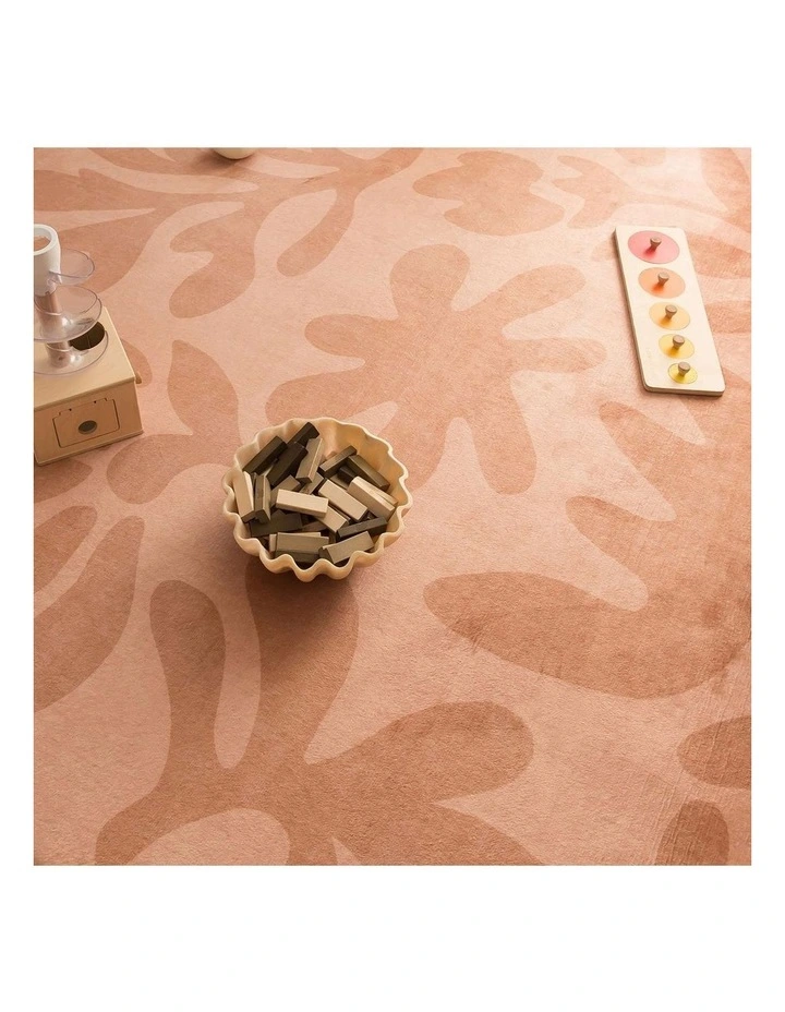 MISS AMARA  JUNO PINK TERRACOTTA SHAPES ROLLIE POLLIE ROUND PLAYMAT image 6