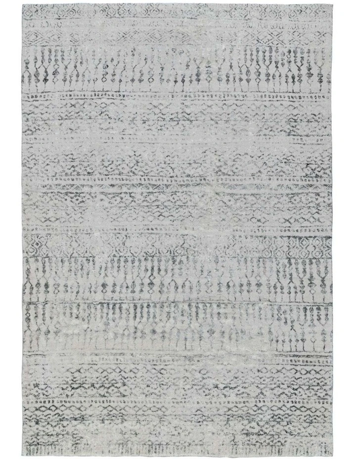 LOOPSIE MANAYANA BEIGE AND BROWN TRIBAL WASHABLE RUG image 1