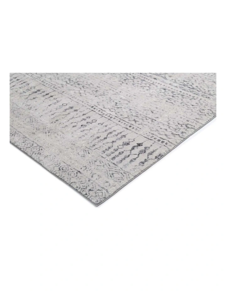 LOOPSIE MANAYANA BEIGE AND BROWN TRIBAL WASHABLE RUG image 2