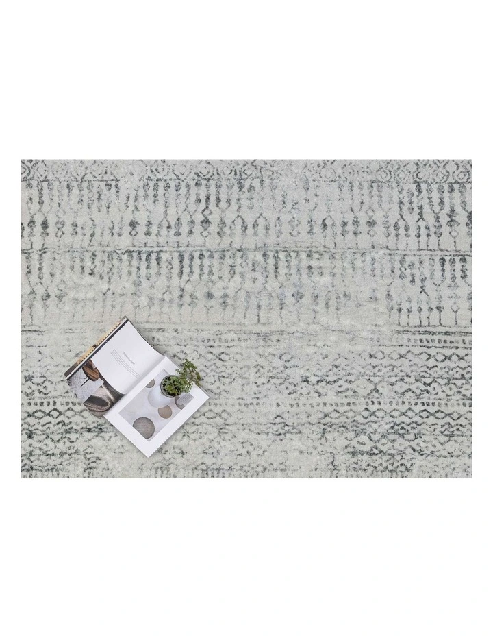 LOOPSIE MANAYANA BEIGE AND BROWN TRIBAL WASHABLE RUG image 5
