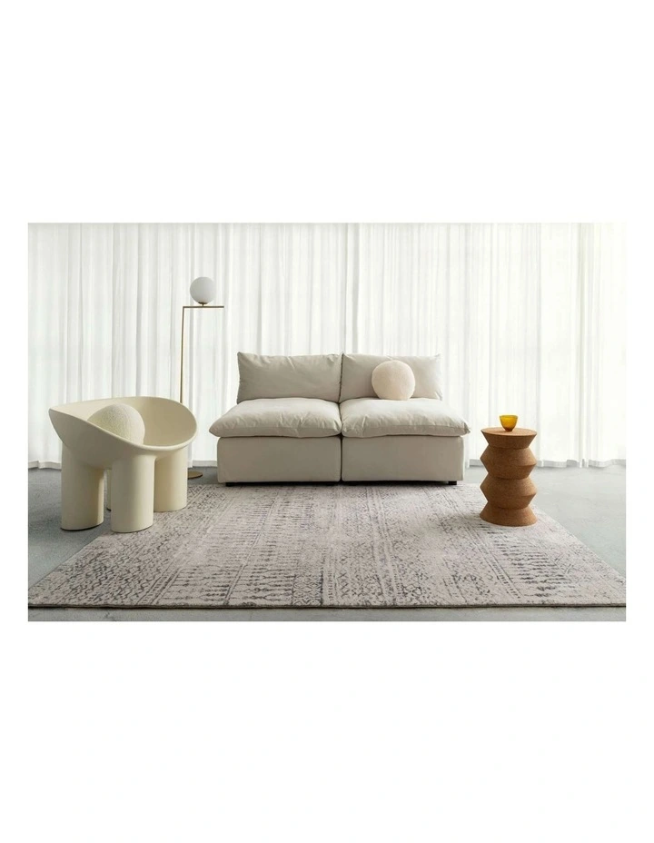 LOOPSIE MANAYANA BEIGE AND BROWN TRIBAL WASHABLE RUG image 6