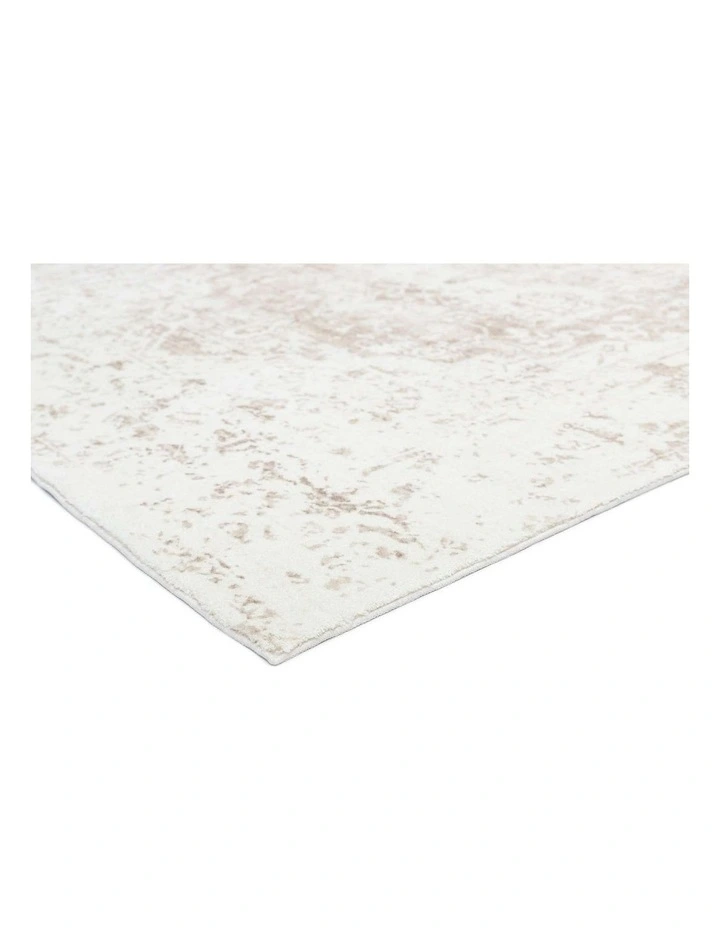 MISS AMARA  CABANELA CREAM AND BEIGE DISTRESSED WASHABLE RUG image 2