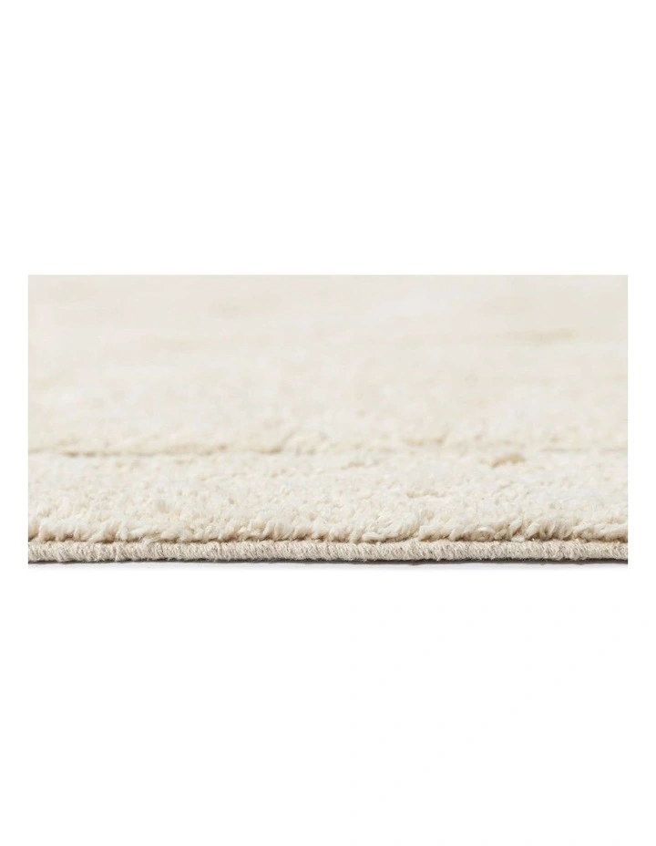 MISS AMARA  ALLISON CREAM BEIGE MODERN COTTON WASHABLE RUG image 4