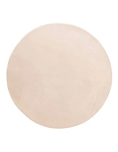 MISS AMARA UNA BEIGE PLUSH ROLLIE POLLIE ROUND PLAYMAT
