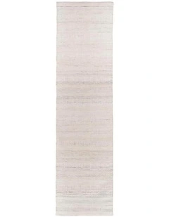 MISS AMARA LORETTA CREAM AND GREY INDOOR OUTDOOR P.E.T RUNNER RUG