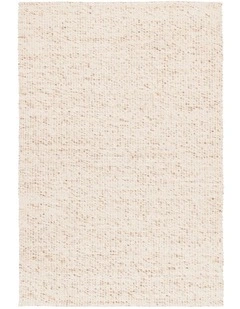 MISS AMARA INDYA MARBLED CREAM AND BEIGE CHUNKY WOOL RUG