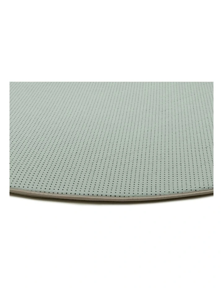 MISS AMARA  RORY GREY GREEN FLOWERS ROLLIE POLLIE ROUND PLAYMAT image 2