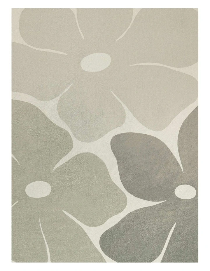 MISS AMARA  RORY GREY GREEN FLOWERS ROLLIE POLLIE ROUND PLAYMAT image 4
