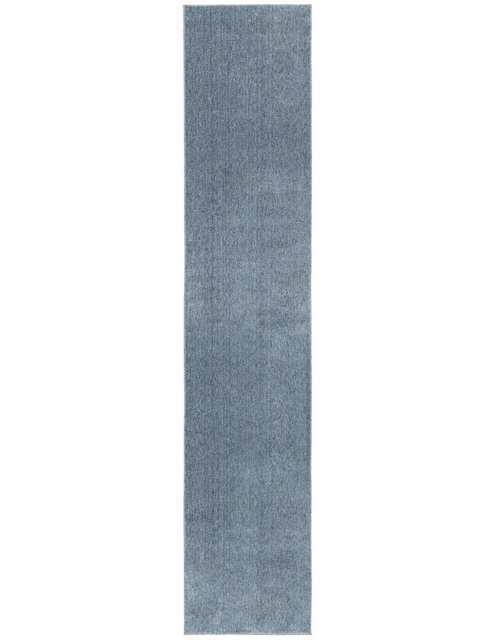 MISS AMARA  AUDERY TONAL INK BLUE RUNNER RUG image 1