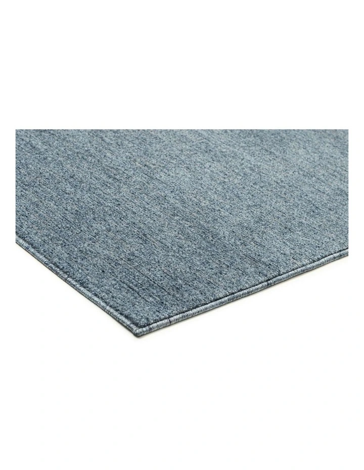 MISS AMARA  AUDERY TONAL INK BLUE RUNNER RUG image 2