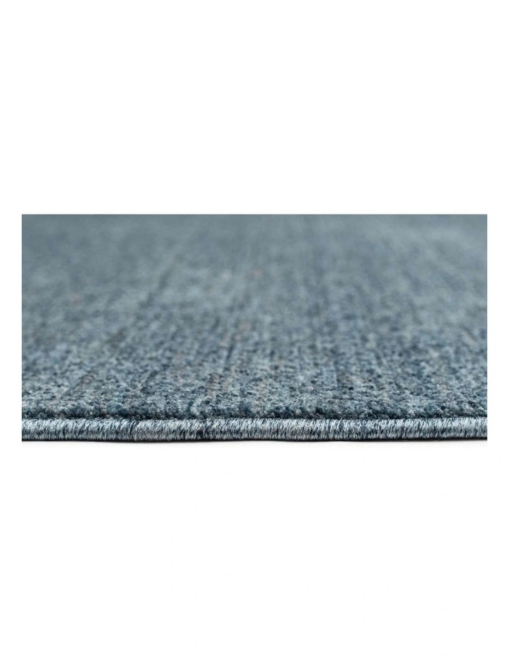 MISS AMARA  AUDERY TONAL INK BLUE RUNNER RUG image 4