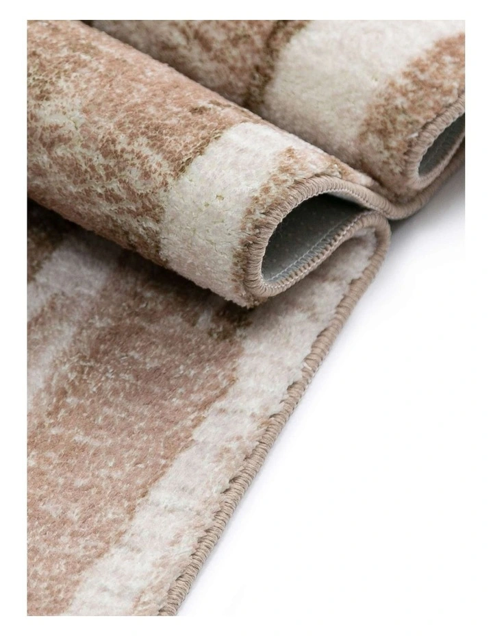 LOOPSIE  VINKI BEIGE AND CREAM STIPED WASHABLE RUG image 4