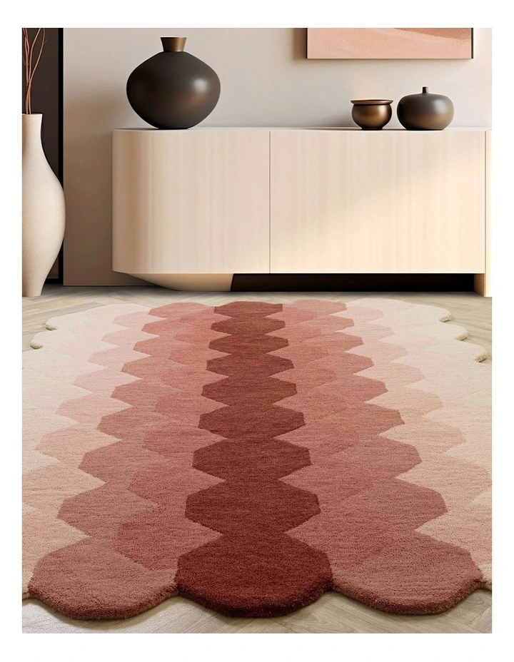 Asiatic Hive Pink Rug image 1