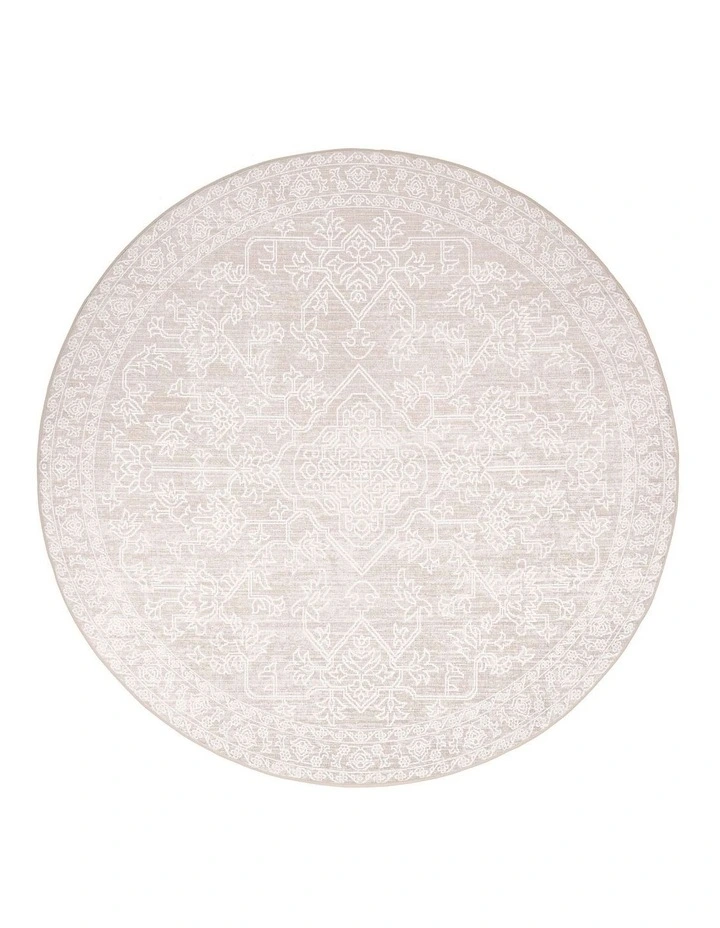 MISS AMARA NECI NEUTRAL CREAM PLUSH ROLLIE POLLIE ROUND PLAYMAT image 1