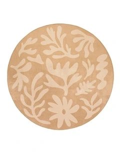 MISS AMARA  ANCA PEACH SHAPES ROLLIE POLLIE ROUND PLAYMAT
