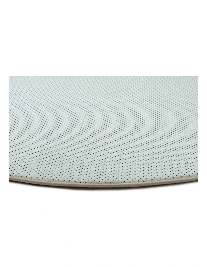 MISS AMARA GERDA GREEN GREY LEAVES ROLLIE POLLIE ROUND PLAYMAT image 2