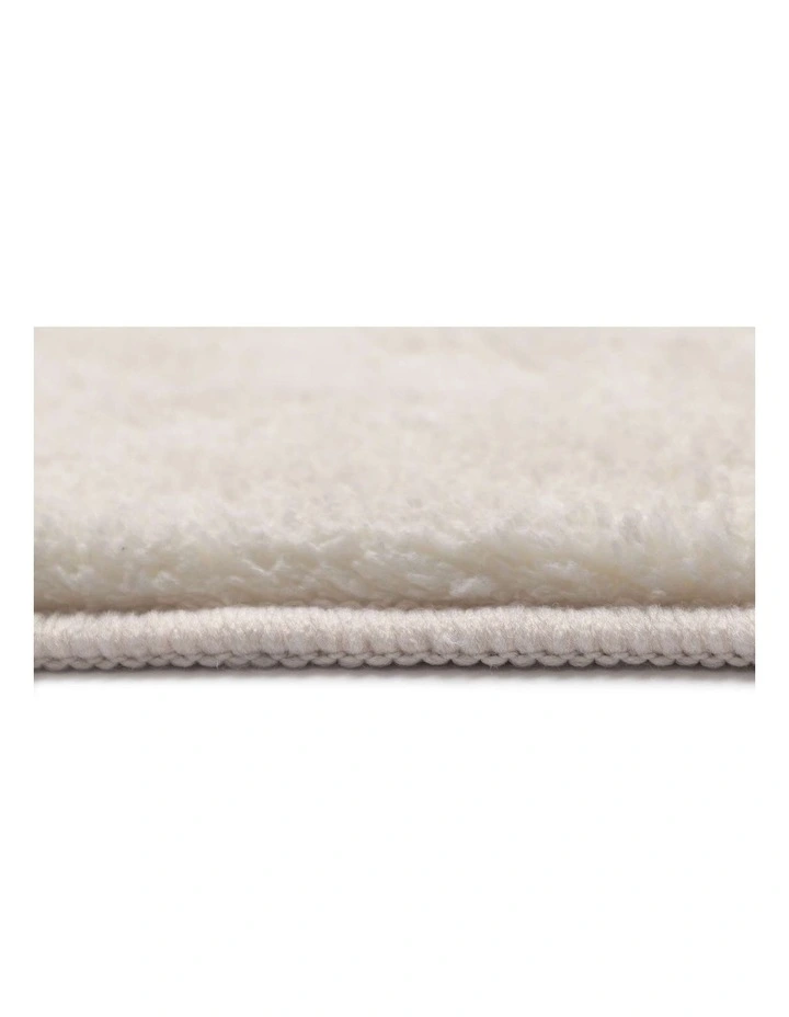 MISS AMARA  LYRA IVORY AND BROWN DIAMOND STRIPE WASHABLE RUG image 4